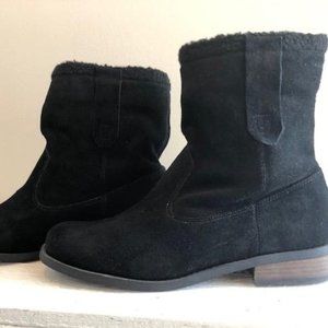 Sole Society black suede slip on boots